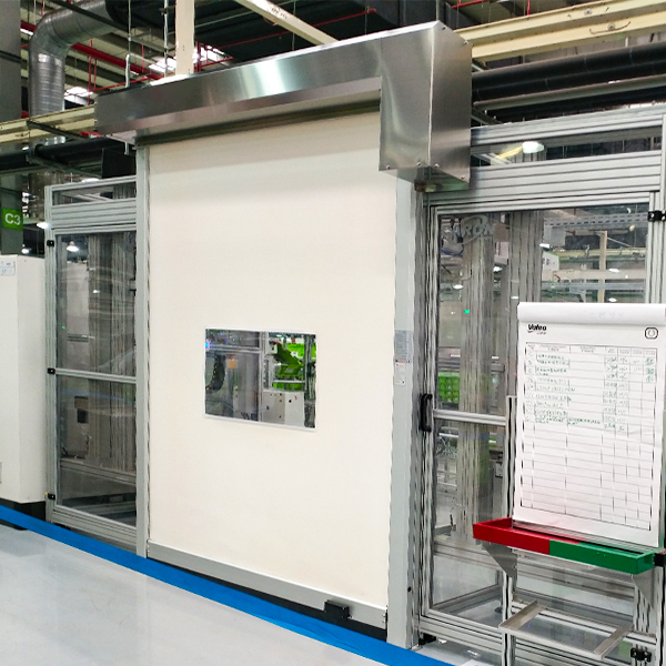 Porta ad avvolgimento rapido in tessuto